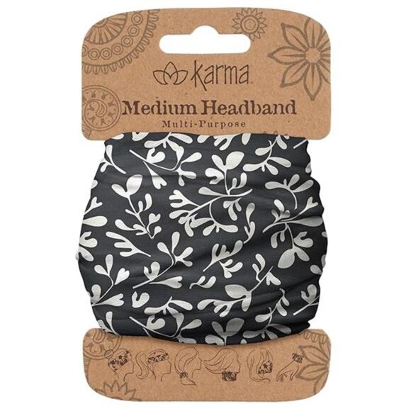 Black Ivy Women's Headband – Fabric & Stretchy Hair Scarf - Picture 5 of 5
